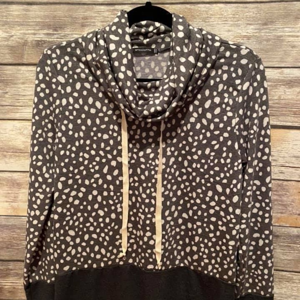 Staccato Cowl Neck Top